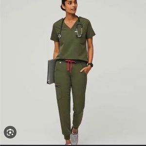 NWT Figs Regular Olive Zamora Jogger Pants XS